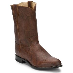 Justin® (Men's 8.5 D) Classics Deerlite™ Roper Western Boots in Chestnut - $205